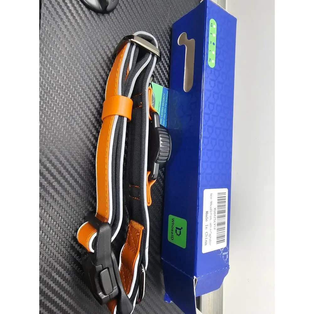 Premium Airtag Dog Collar,with IP68 Waterproof Magnetic Buckle Medium Dogs